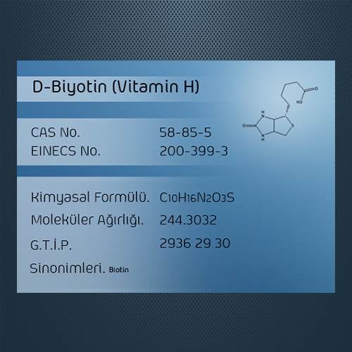 D-Biyotin (Vitamin H)